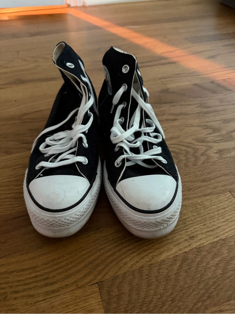 Converse Kids Black and White High-Top Sneakers